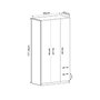 Hanah Home Armario Merlin - Walnut
